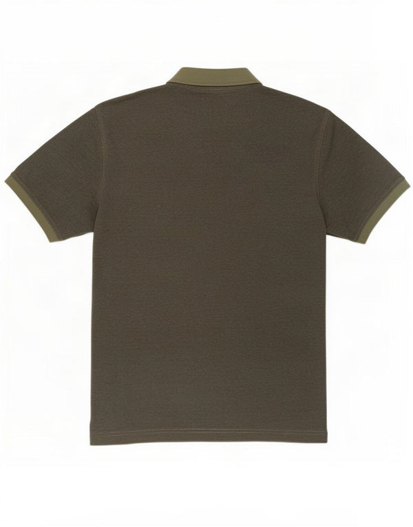 Wrangler Polo Para Hombre De Algodón A Rayas Caqui Grande