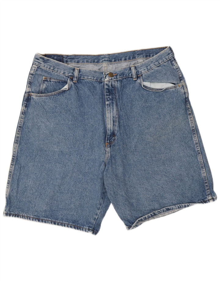 Pantalones cortos vaqueros Wrangler para hombre W28 azul medio