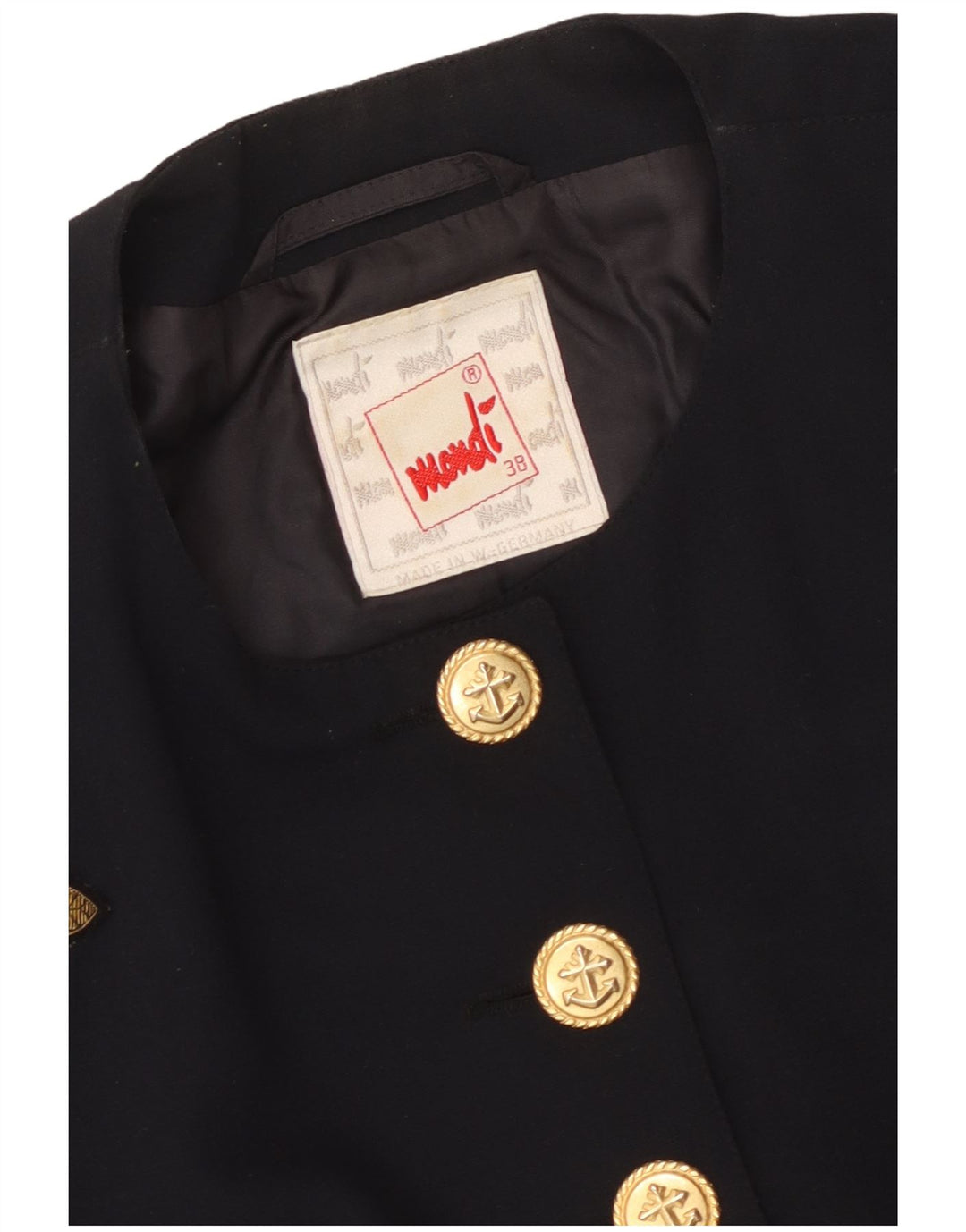 Mondi Chaqueta Bolero Corta Para Mujer EU 38 Azul Marino Mediano