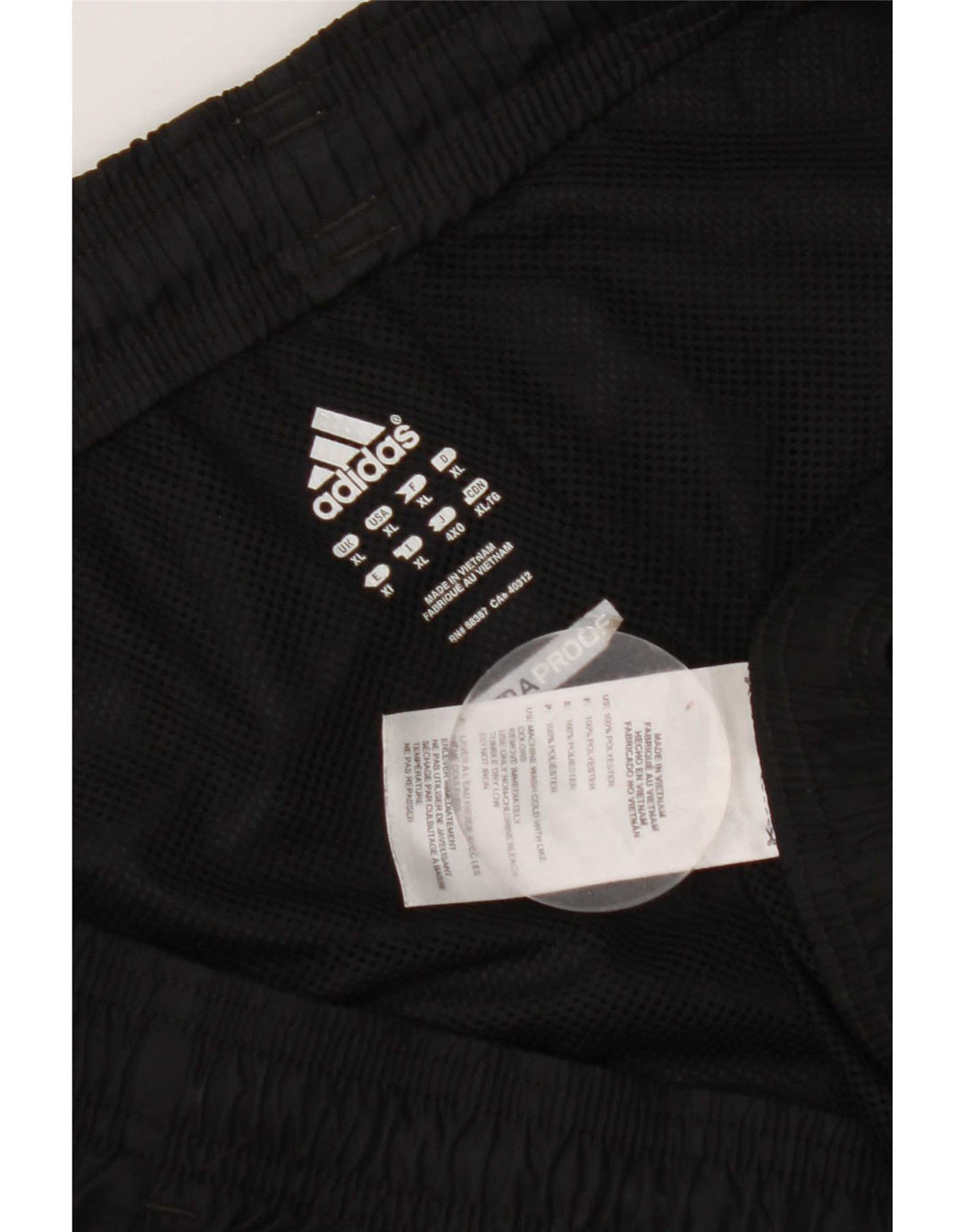 Adidas Hombre Clima Proof Pantalones De Chándal XL Negro Poliéster