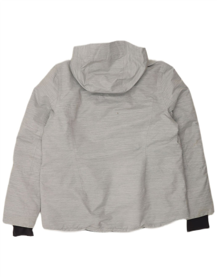 TCM Chaqueta cortavientos con capucha de gran tamaño para mujer IT 46 Large Grey Pinstripe