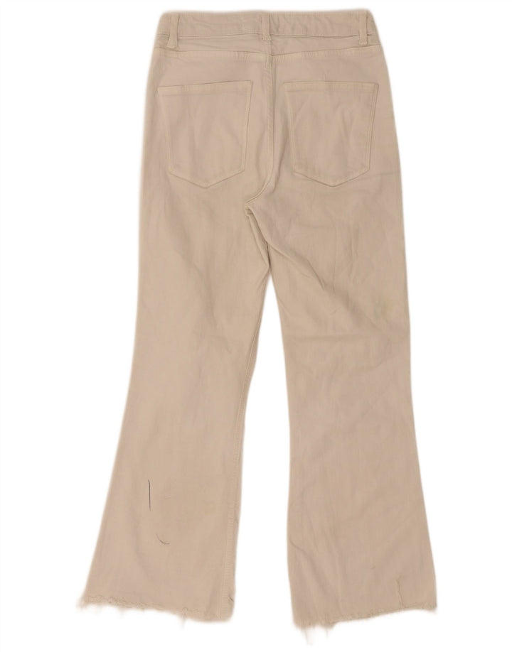 Zara Vaqueros Bootcut Mujer EU 36 XS W26 L28 Blanco Roto