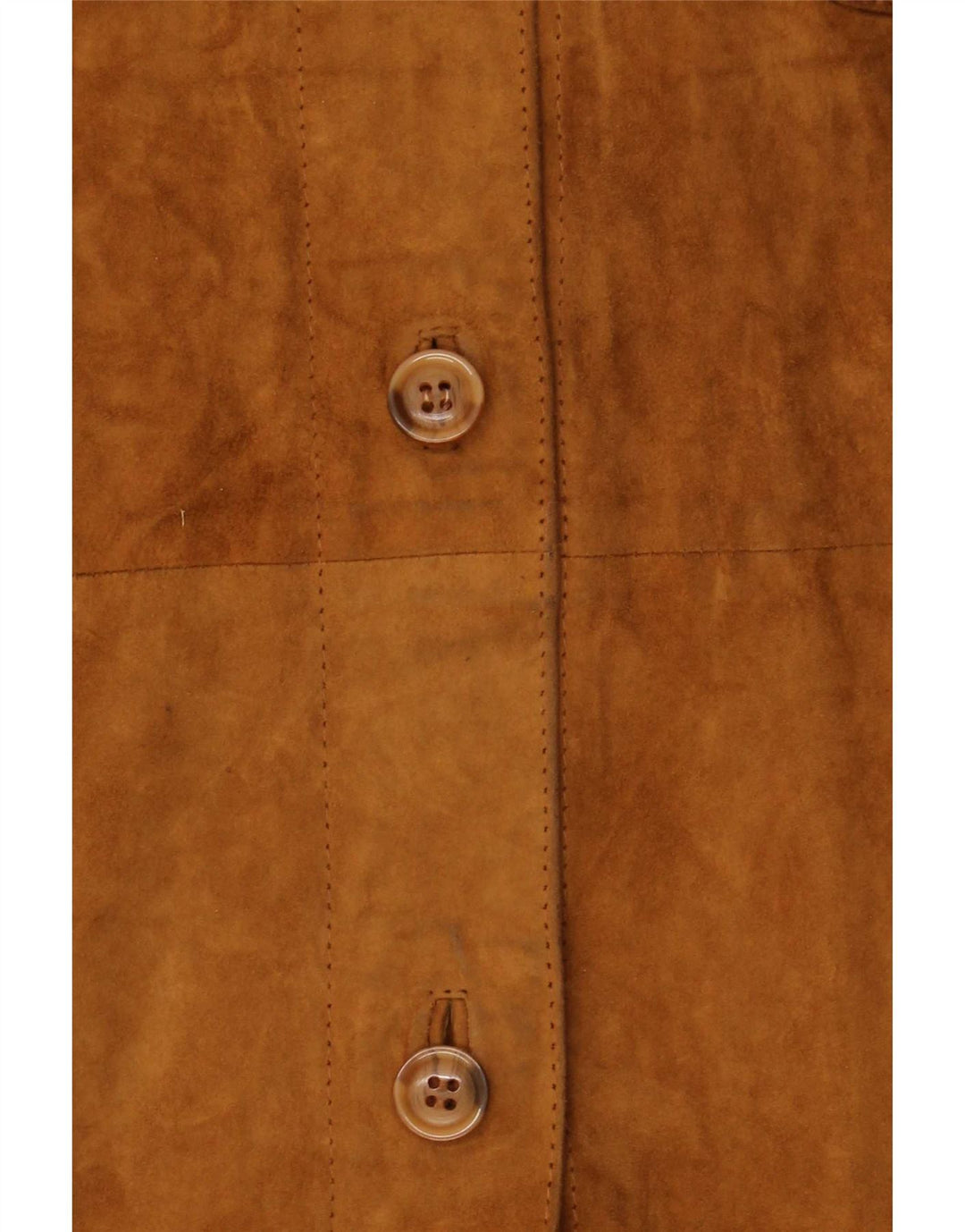 Vintage mujer fin de semana chaqueta de ante IT 42 cuero beige medio
