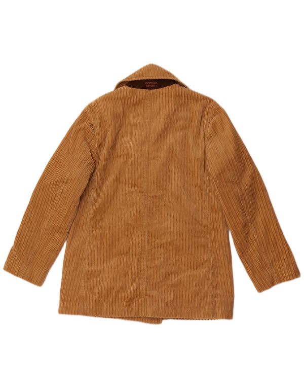 Camilla Mujer Chaqueta De Pana De Doble Botonadura IT 44 Algodón Beige Medio