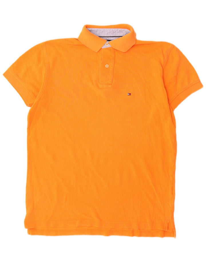 Polo Tommy Hilfiger Hombre Pequeño Algodón Naranja