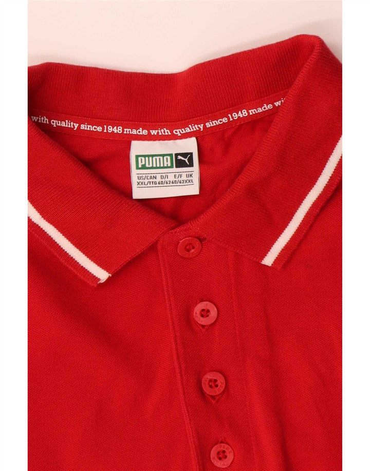 Puma Polo Hombre 2XL Algodón Rojo