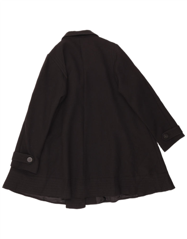 Abrigo Reiss para mujer de corte holgado UK 44 Mediano Algodón negro