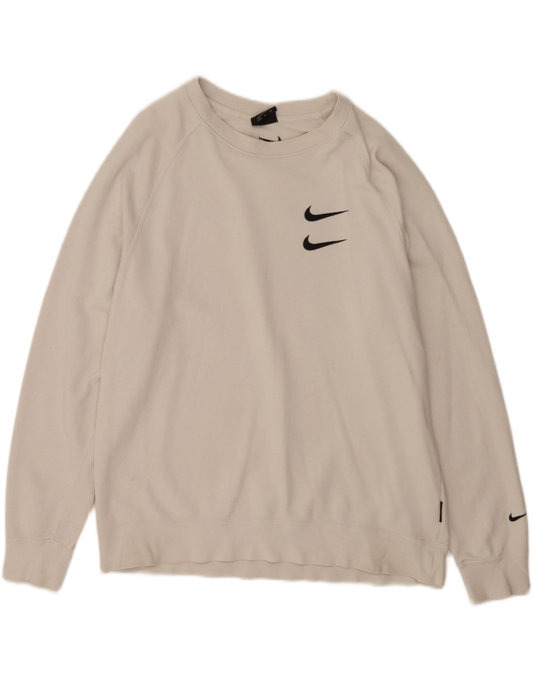 Nike Hombre Sudadera Gráfica Jumper XL Algodón Blanco