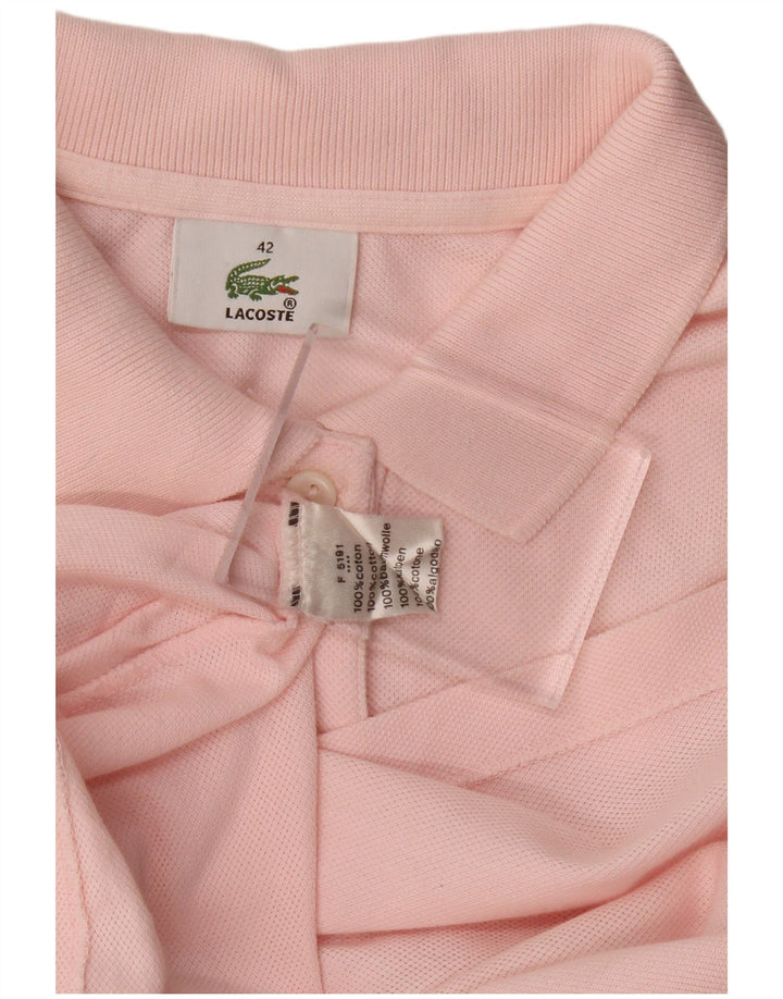 LACOSTE Polo sin mangas para mujer Talla 42 Algodón rosa grande