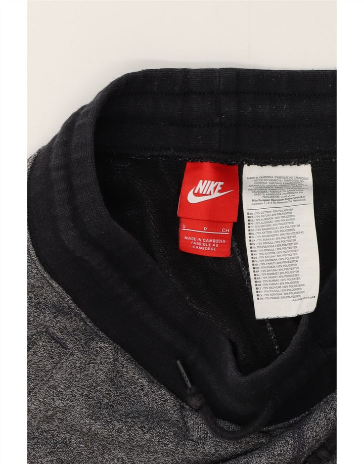 NIKE Pantalones cortos deportivos para hombre de algodón moteado gris pequeño