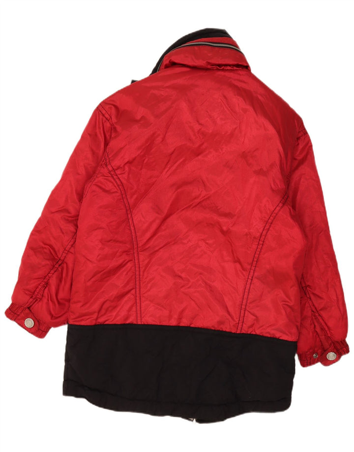 C&A Chaqueta de esquí extragrande con capucha Rodeo para mujer UK 10 Small Red Colourblock