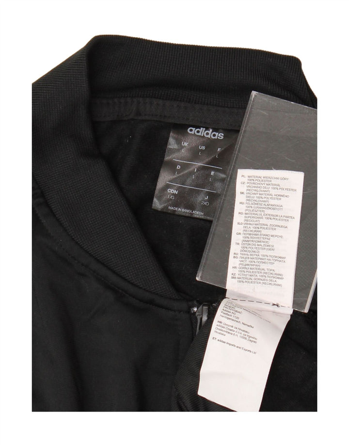 ADIDAS Chaqueta superior de chándal para hombre Poliéster negro grande