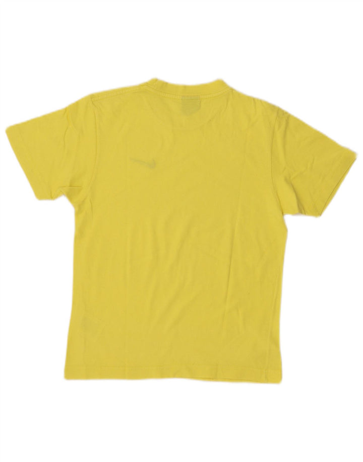 NIKE Camiseta Mujer Top UK 8 Small Amarillo Algodón