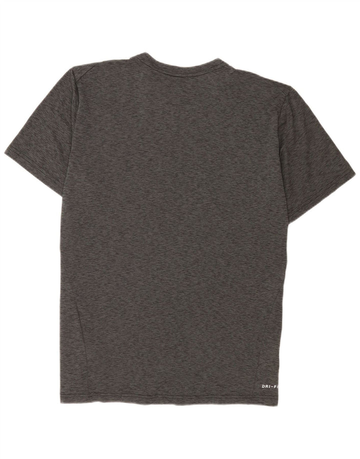 Camiseta Nike Dri Fit para hombre Top grande de poliéster moteado gris