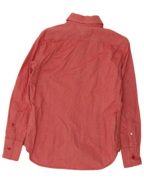Diesel Mens Regular Fit Shirt Small Red Cotton