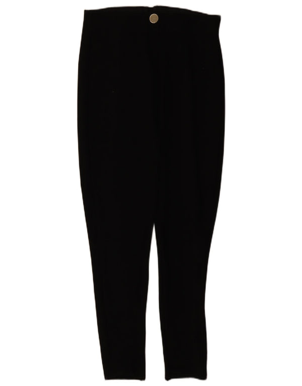 Zara Mujer Pantalones Casuales Cónicos XL W32 L28 Negro