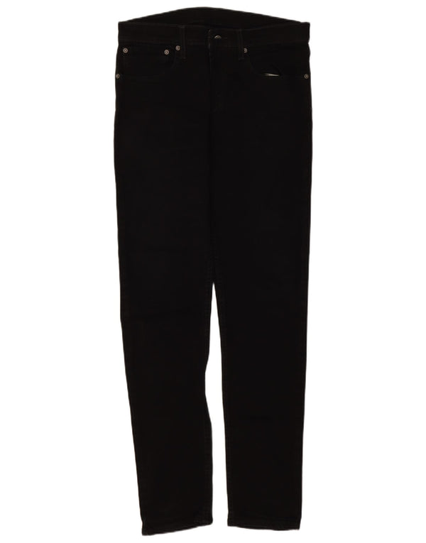 Levi's Hombre 512 Slim Tapered Jeans W32 L32 Algodón Negro