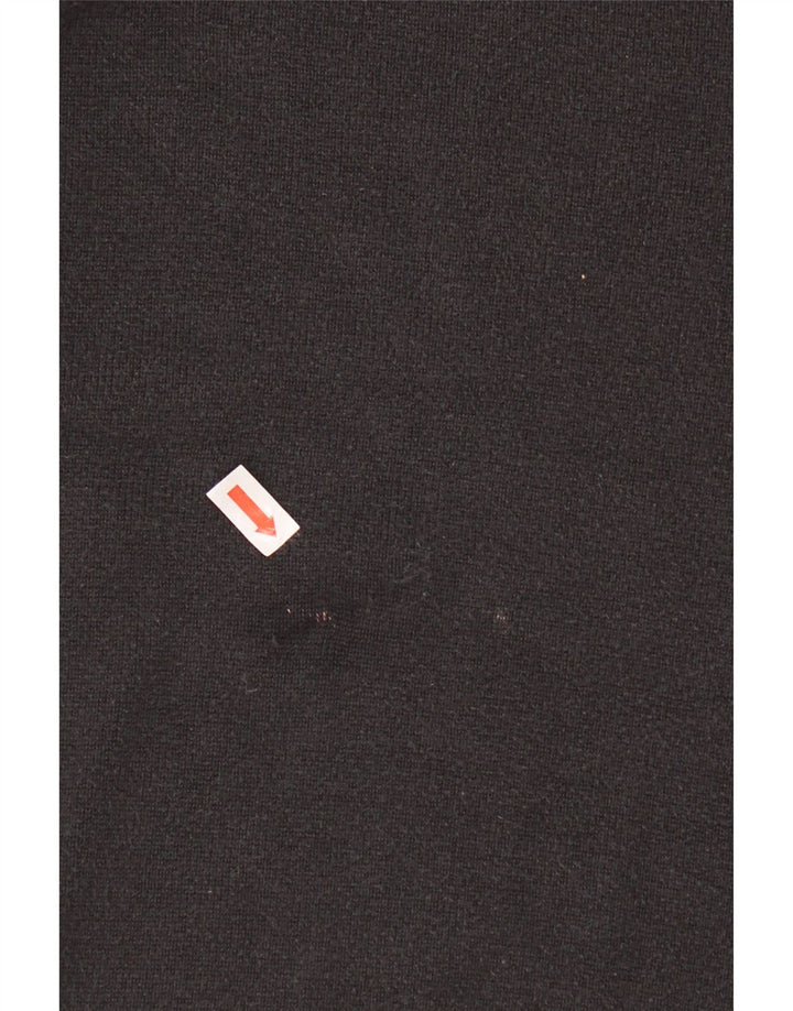 Timberland - Jersey de cuello redondo para hombre, talla grande, algodón negro