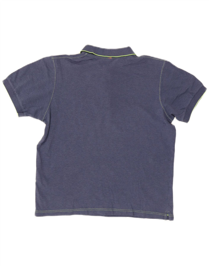 Polo Sun68 para hombre de algodón azul marino mediano