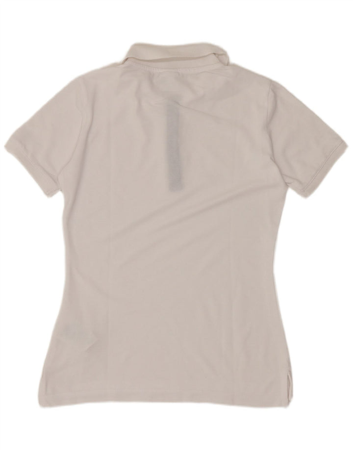 Champion Polo para mujer UK 12 Medium White Cotton