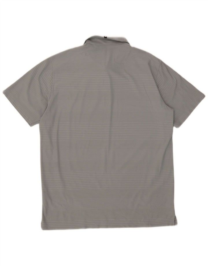 Puma Polo Hombre XL Gris Rayas Poliéster
