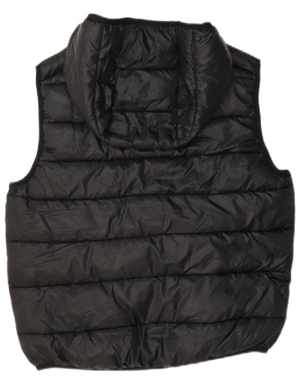 Champion Chaleco acolchado con capucha para niños 13-14 años XL Negro Poliéster
