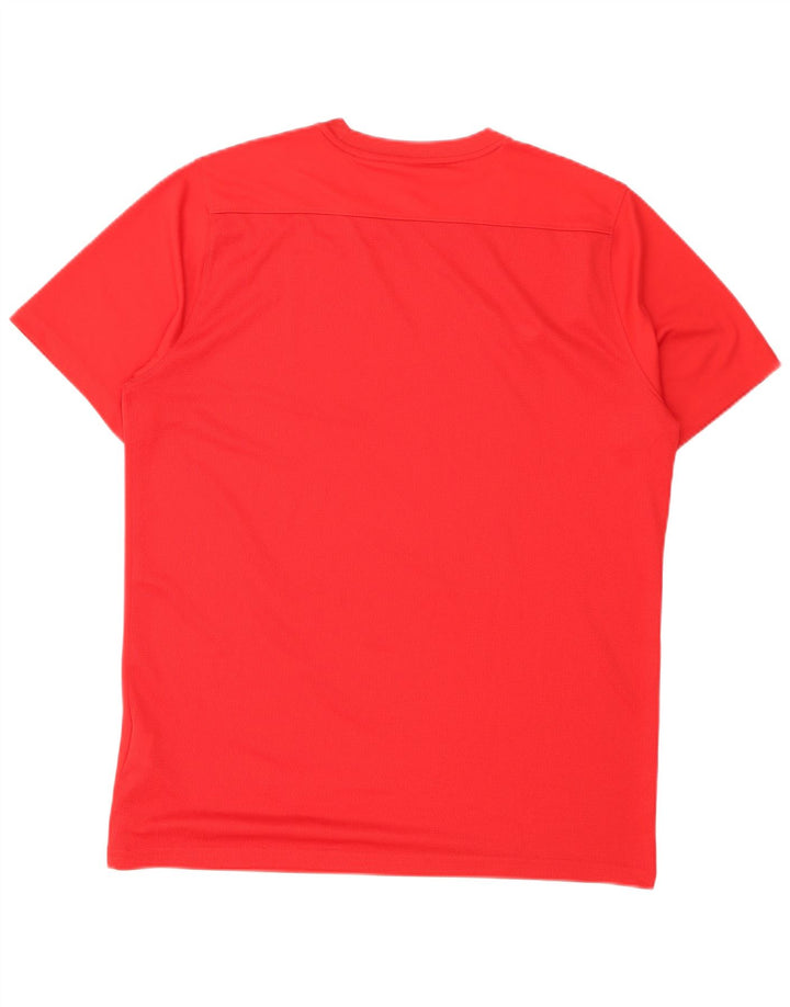 Camiseta Nike Dri Fit para hombre Top poliéster rojo mediano