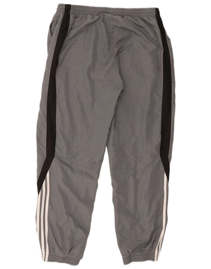 Adidas Hombre Pantalones De Chándal Joggers XL Gris Colorblock Poliéster