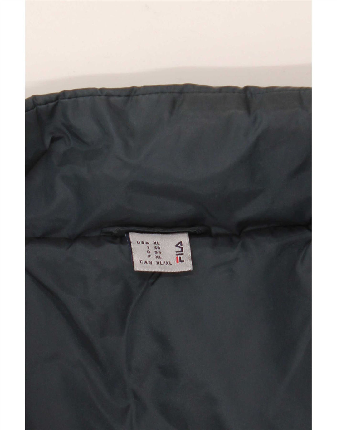 Fila Chaqueta acolchada para hombre IT 56 XL Azul marino Colorblock