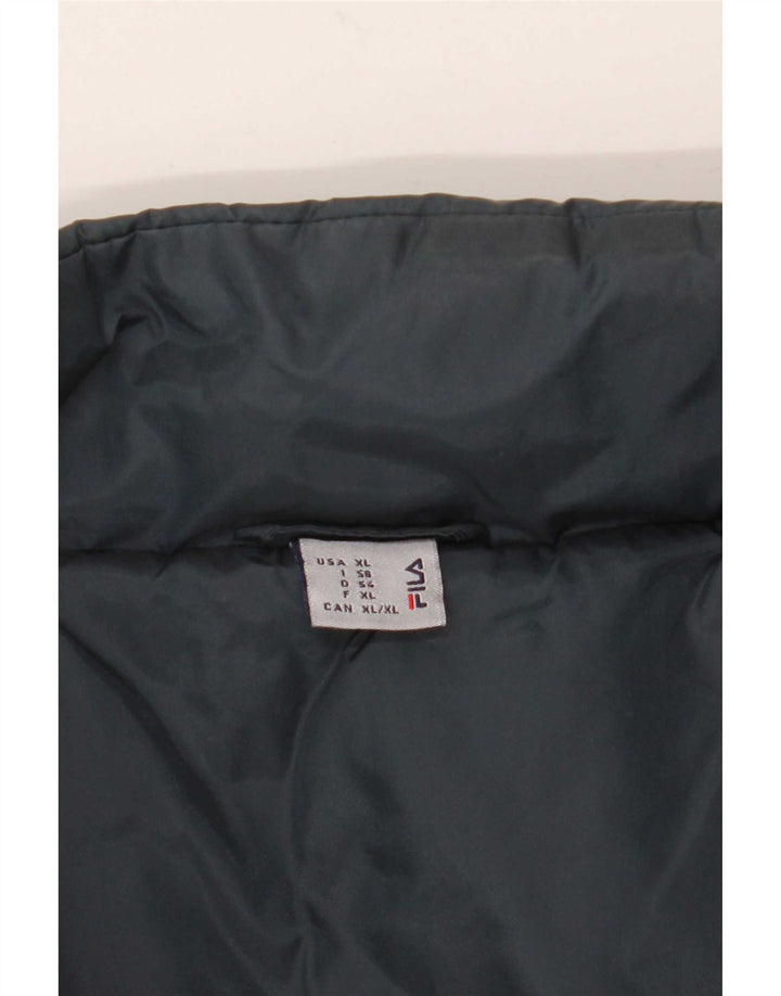Fila Chaqueta acolchada para hombre IT 56 XL Azul marino Colorblock