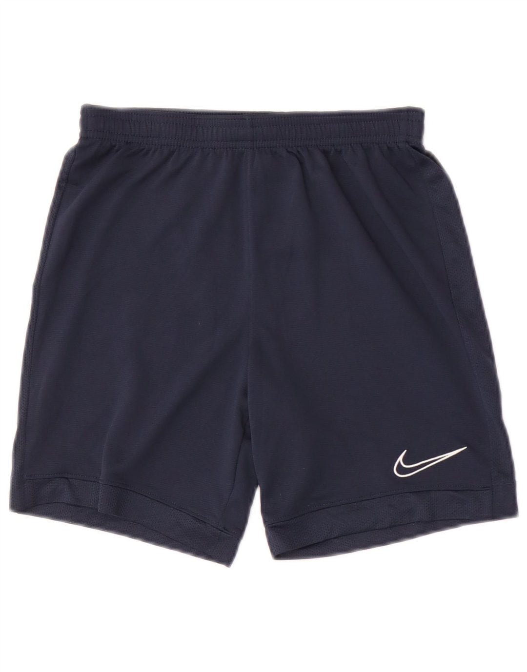 Nike - Pantalones cortos deportivos Dri Fit para niños de 10 a 11 años, tamaño mediano, azul marino, poliéster
