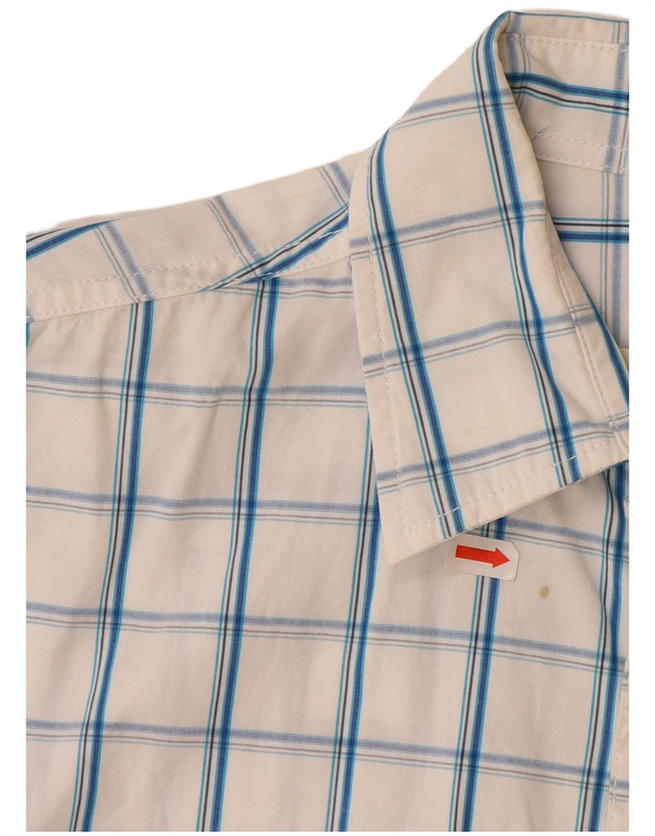 HOLLISTER Camisa Manga Corta Niño 15-16 Años 2XL Blanco Cuadros