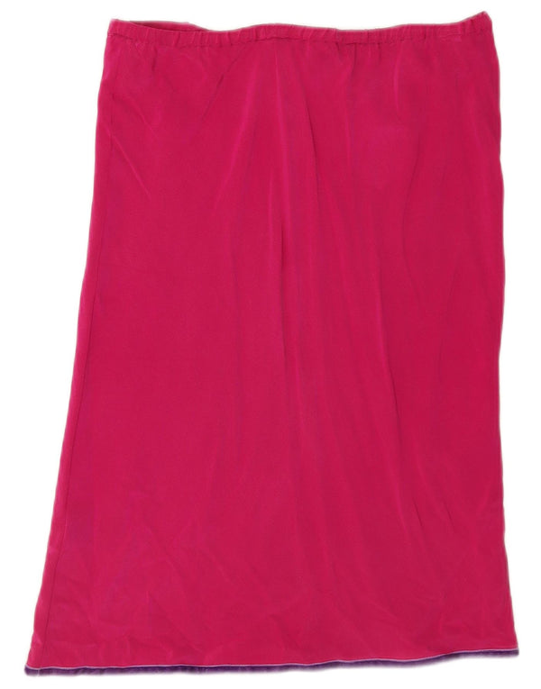 Falda recta para mujer Boden UK 40 Small W32 Seda rosa