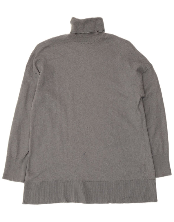 Massimo Dutti Jersey de cuello vuelto para mujer UK 42 Gris medio