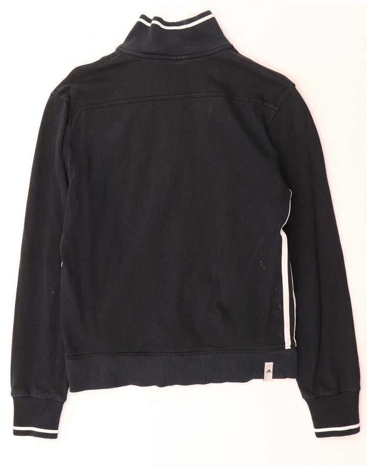 Adidas - Chaqueta de chándal para hombre, talla 38/40, algodón negro mediano