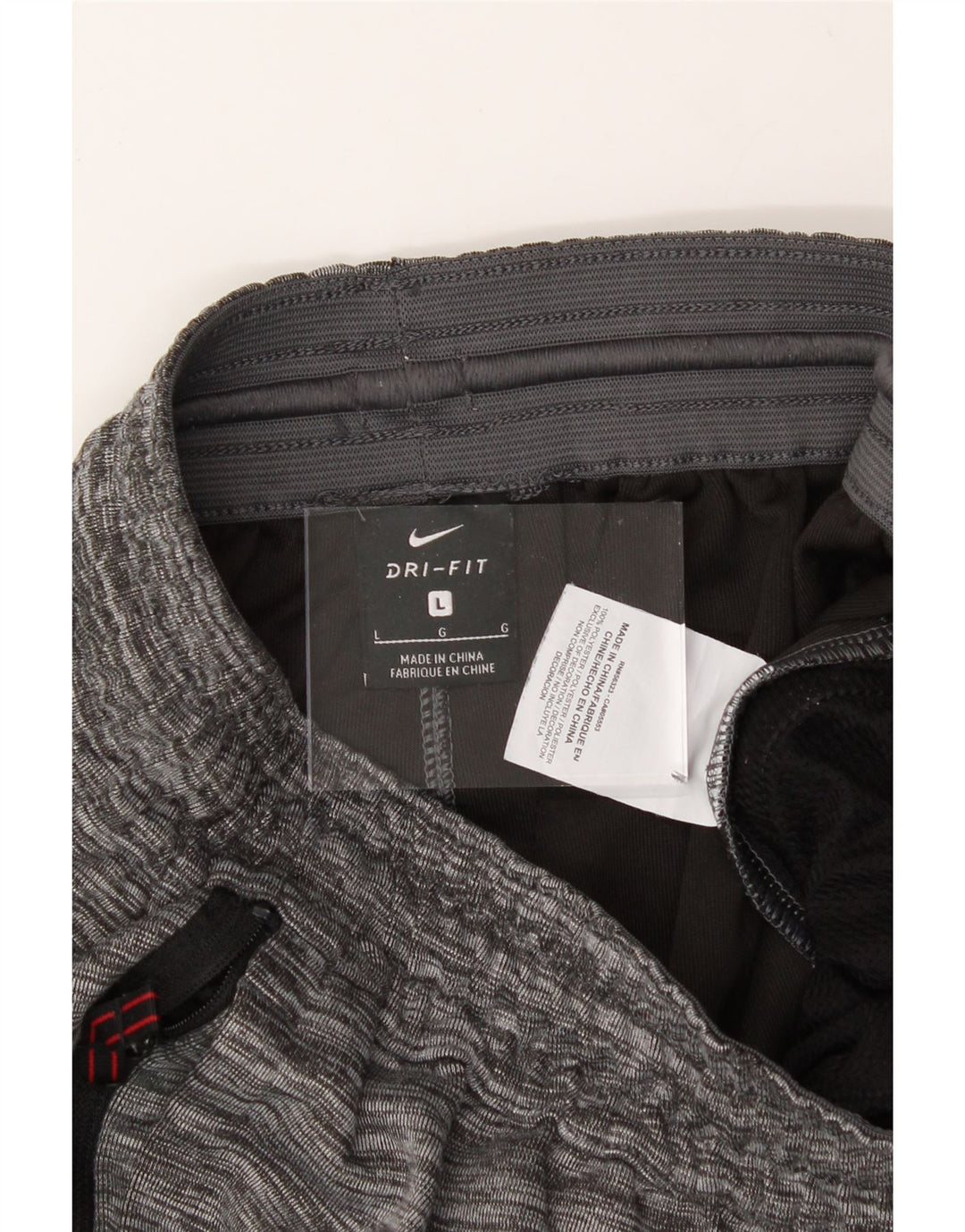 NIKE Mens Tracksuit Trousers Joggers Large  Grey Pinstripe Polyester Vintage Nike and Second-Hand Nike from Messina Hembry 