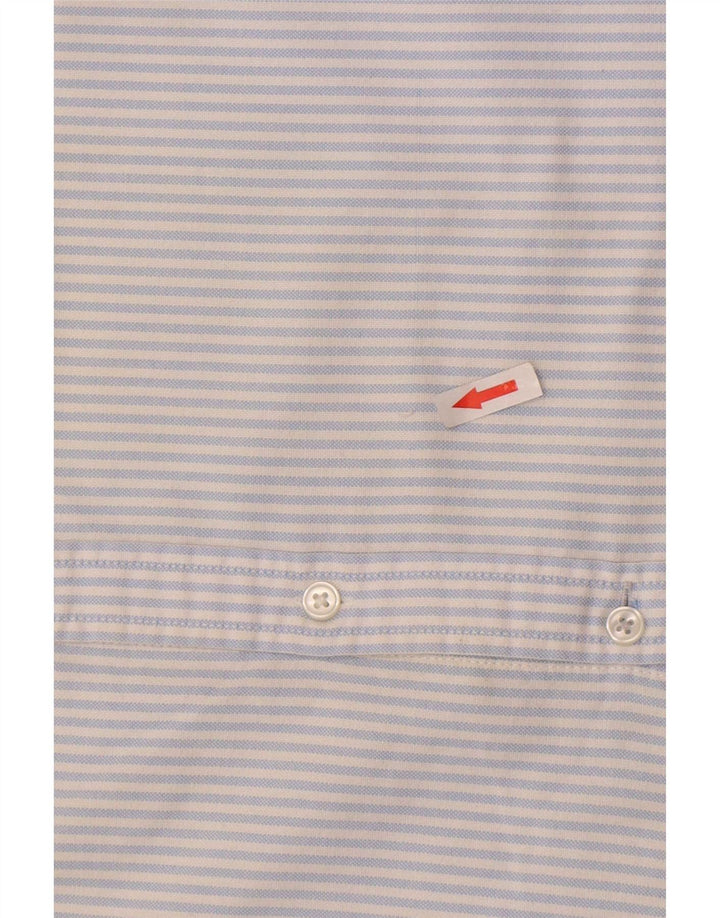 American Eagle Camisa Slim Fit De Algodón A Rayas Azul Pequeño Para Hombre