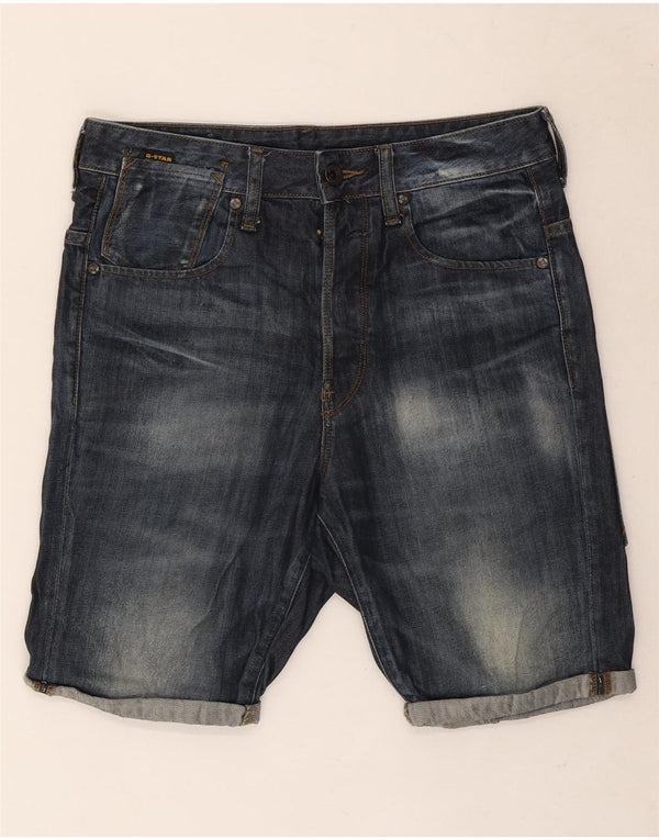 G-Star Pantalones cortos vaqueros para hombre W29 Small Blue Cotton