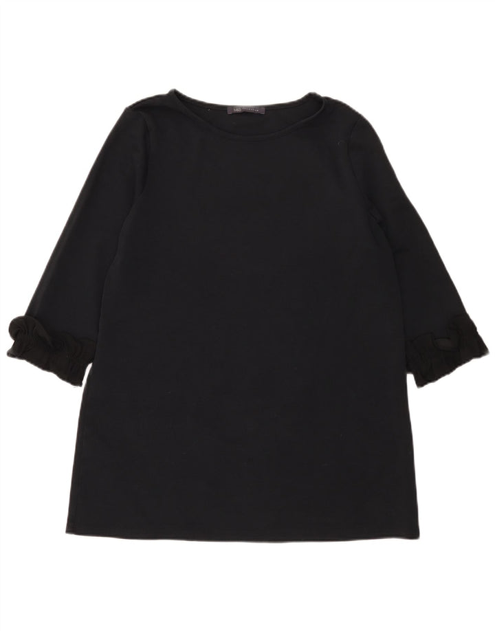 Marks & Spencer Top tipo túnica de manga 3/4 para mujer UK 40 Mediano Algodón negro