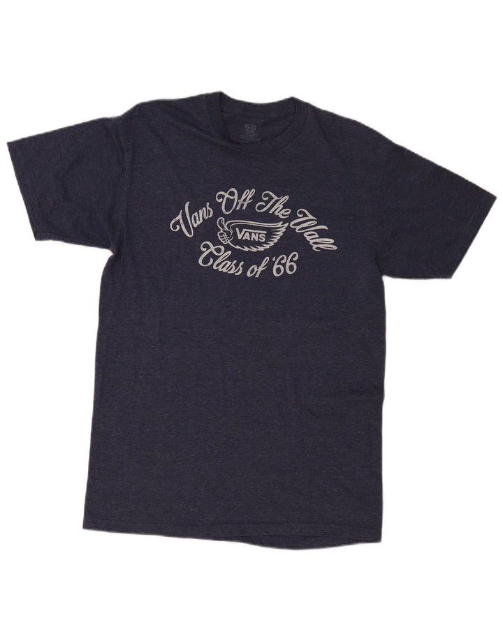 VANS Hombre Camiseta Gráfica Top Medium Azul Marino