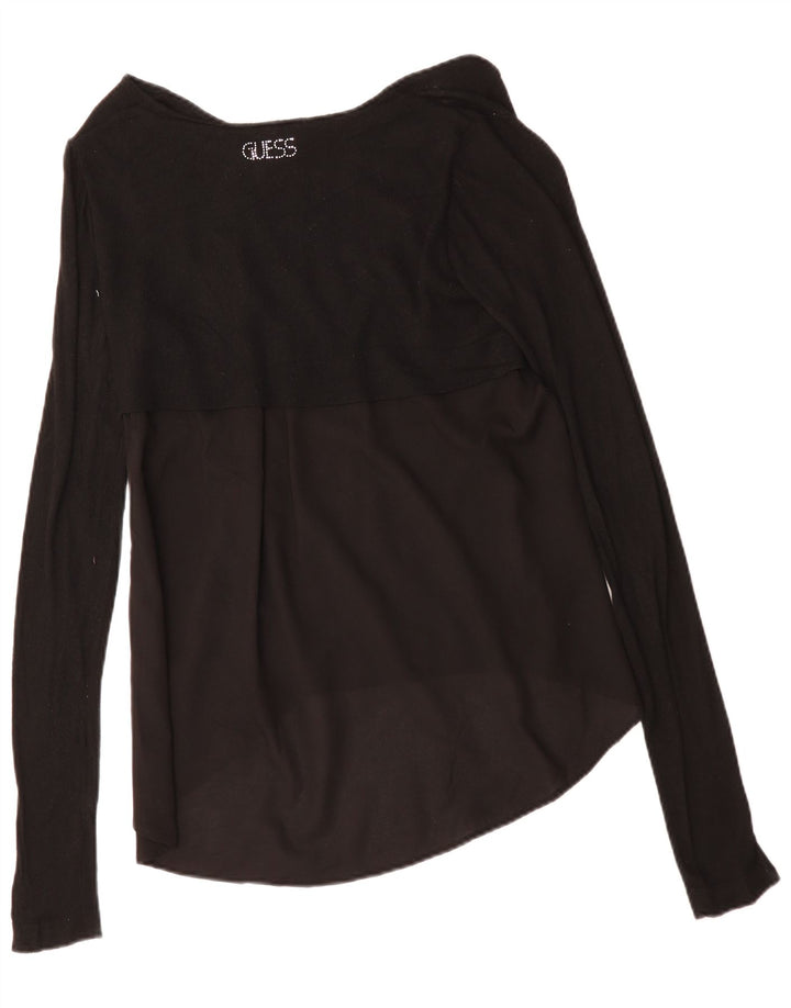 Guess Blusa para Mujer Top UK 44 Mediano Negro