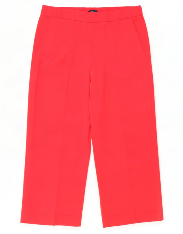 Marks & Spencer Pantalones casuales de cintura alta para mujer UK 20 2XL W40 L28 Rojo