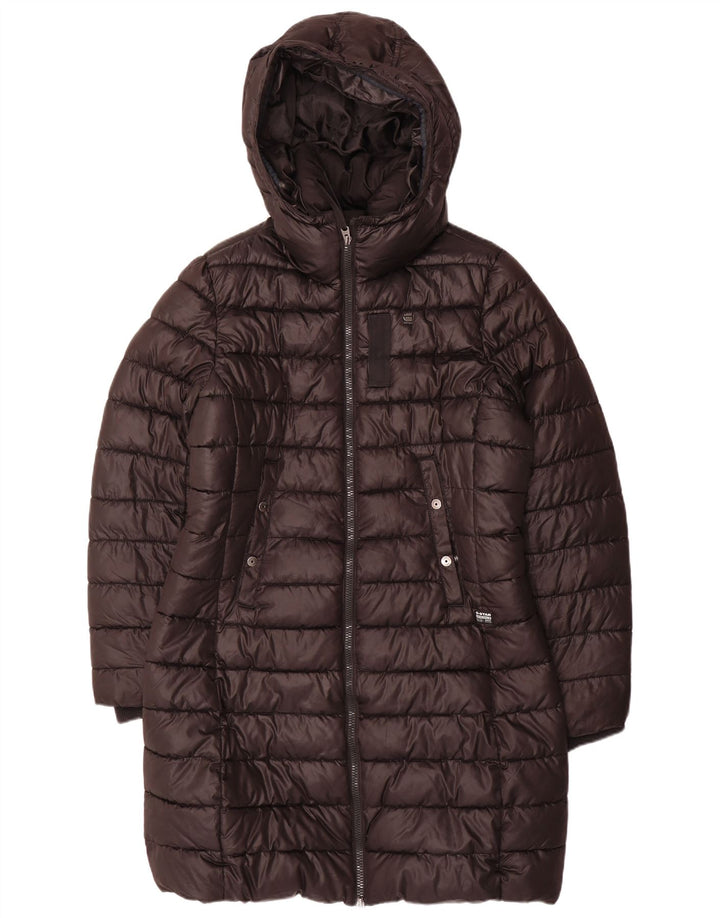 G-STAR Abrigo acolchado con capucha para mujer UK 46 Grande Poliéster negro