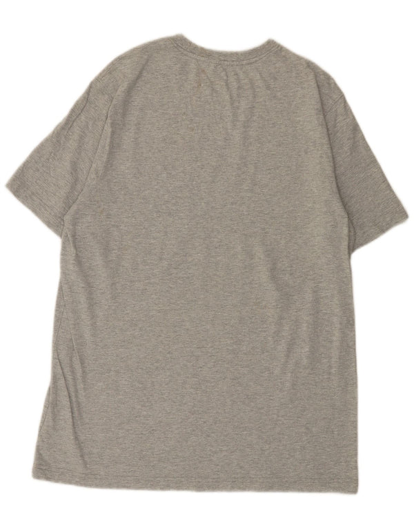 Champion Camiseta gráfica para hombre Top grande de algodón moteado gris