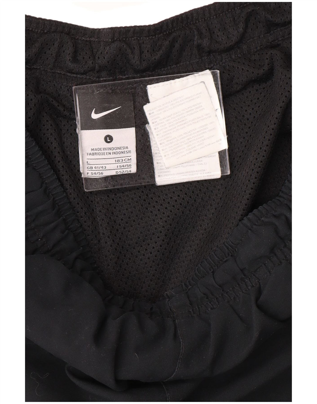 NIKE Pantalones de chándal para hombre Joggers UK 41/43 Large Black Colourblock
