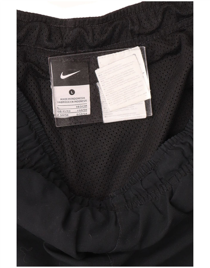 NIKE Pantalones de chándal para hombre Joggers UK 41/43 Large Black Colourblock