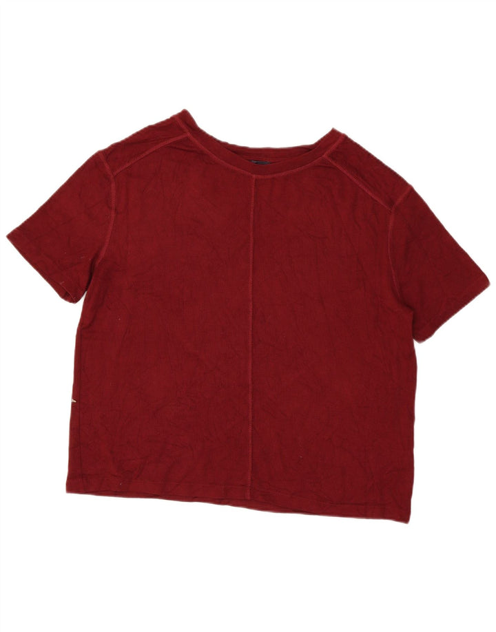 Marks & Spencer Camiseta para mujer Top UK 44 Medium Borgoña Viscosa