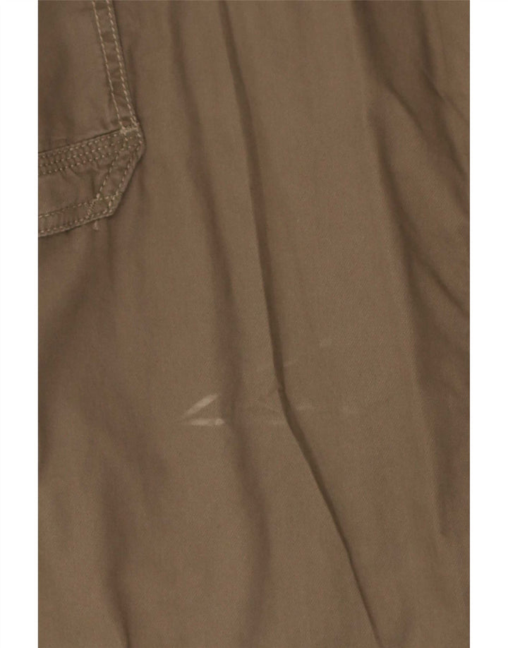 Marks & Spencer Pantalones cargo rectos para hombre W40 L29 Algodón marrón