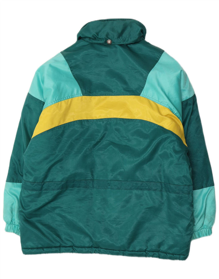 Brugi Chaqueta de esquí extragrande para mujer UK 44 Poliéster color block verde medio