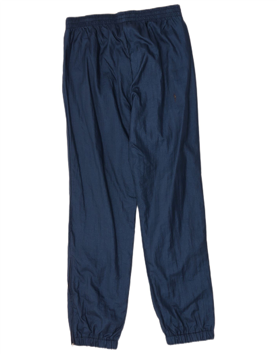 Vintage Hombre Chándal Pantalones Joggers IT 48 Medio Azul Marino Poliamida